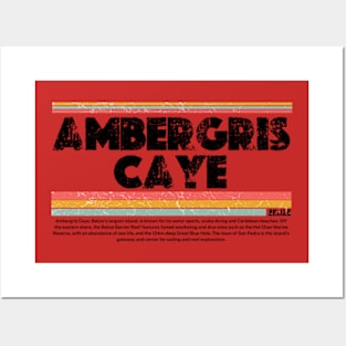 ambergris caye belize Posters and Art